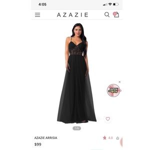 Azazie bridesmaid dress - worn once. In good condition.